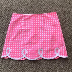 Lilly Pulitzer Tate Skirt- Pink Gingham
